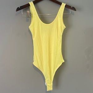 Yellow bodysuit- size small